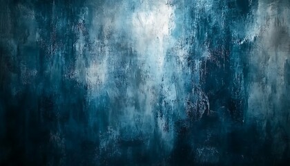 Aufkleber - A textured abstract background featuring shades of deep blue, with hints of lighter colors creating a moody, atmospheric effect.