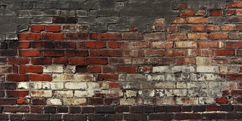 Aufkleber - Close-up of a brick wall from an old building.