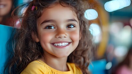 Carefree children laughing and playing with unbridled excitement in a vibrant amusement park filled with thrilling rides dazzling lights and a sense of pure joy and adventure