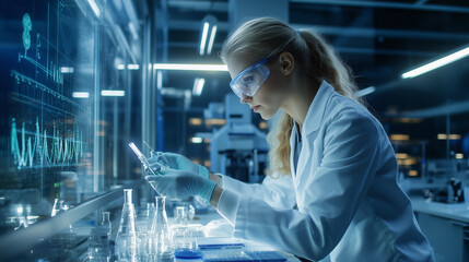 scientist working in laboratory