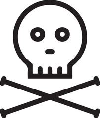 Skull icon symbol vector image illustration
