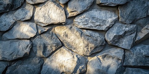 Aufkleber - Stone texture in sunlight. Close-up.