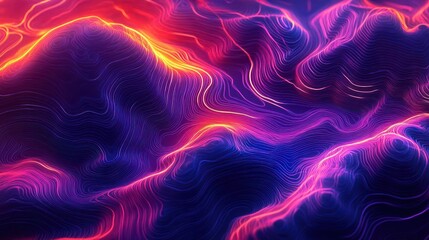 Wall Mural - Electric galaxy with a nebula in the foreground and cosmic clouds in the background,