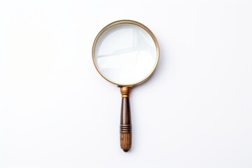 Wall Mural - magnifying white background reflection circle.