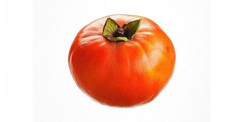 Canvas Print - persimmon against a white background