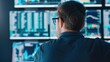 © Vilaysack - A person analyzes stock market data on multiple screens, highlighting financial trends and investment strategies in a modern office setting.