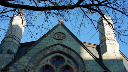 The old architectures located in the University of Pennsylvania in Philadelphia