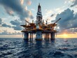 © zettar - A large oil rig is floating in the ocean