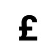 © TaefaSultana - British Pound Sterling currency or pound symbol flat icon for apps and websites