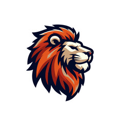 lion modern sports logo mascot