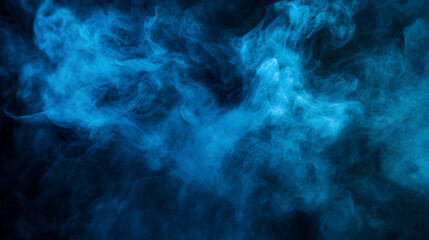 Wall Mural - 2. a shadowy space shrouded in blue haze, fostering an air of intrigue.