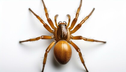 Spider on White top view 