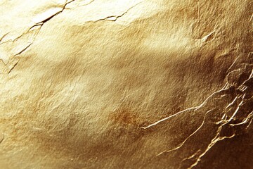 Wall Mural - Metallic golden and bronze paper texture with gradient effect, resembling metal foil or wall paint, Golden background. Gold texture. Beautiful luxury gold background. Shiny golden texture