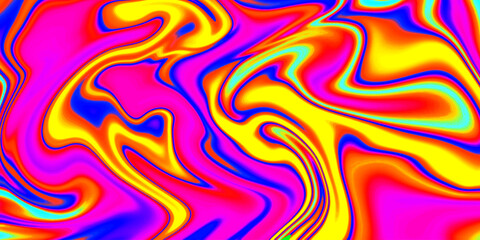 Poster - Abstract Fluid Liquid Gradient Background Vector Design. Vivid Marble Multicolor Pattern.