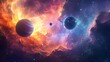 © irawan - Two Planets and Nebula in Outer Space