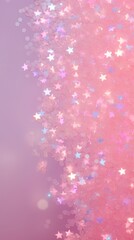 Canvas Print - Star glitter backgrounds nature pink.