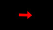 © Smita - A red arrow pointing to the right on black background.