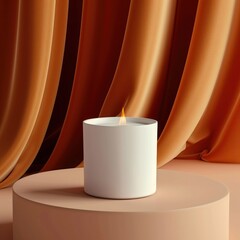 Wall Mural - Candle packaging  spirituality decoration cylinder.