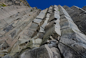 pillar rock in south Iceland, near the black beach,