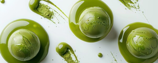 matcha dessert.