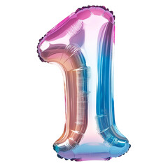 Wall Mural - Colorful Foil Balloon Numbers Perfect for Celebrating Special Occasions