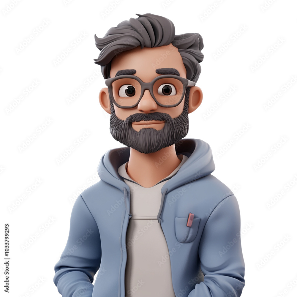 Casual Man Avatar PNG for Digital Marketing, Gaming Profiles, and ...