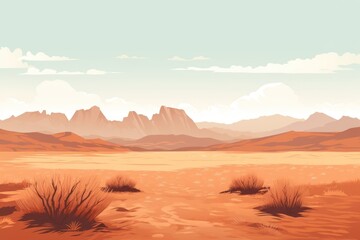 Poster - National park landscape outdoors desert.