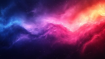 Wall Mural - giant colorful nebula cloud is forming and swirling in outer space with bright vibrant colors of blu
