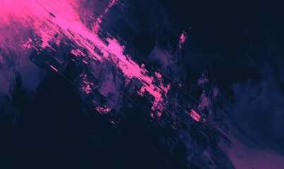 Wall Mural - Abstract Pink and Black Digital Art Background