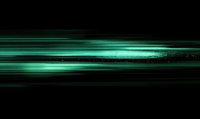 Wall Mural - Abstract Green Lines with Dynamic Motion Effect