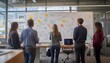 © irawan - Four People Reviewing a Whiteboard Filled with Notes and Diagrams