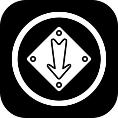 Poster - Down Arrow Icon Design