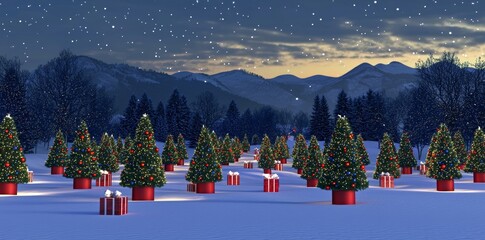 Aufkleber - The Xmas Christmas New Year holiday celebration is a traditional family winter time background decoration poster created with stock.