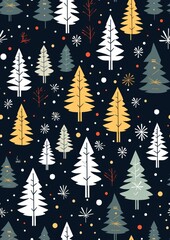 Poster - Christmas pattern illuminated backgrounds.