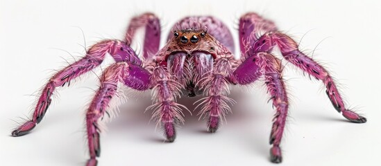 Wall Mural - Captivating and Mysterious Pink Tarantula Close Up Showcasing Its Intricate Textures and Fascinating Features   A Visually Striking and Depiction of the Unique Beauty and Complexity of This Exotic