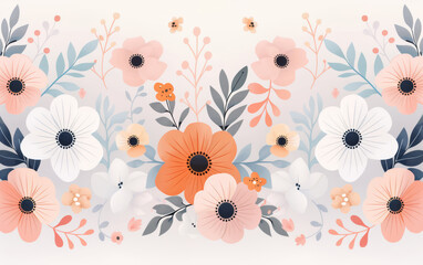 Vintage floral texture art background