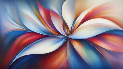 Wall Mural - elegant abstract composition with flowing colors