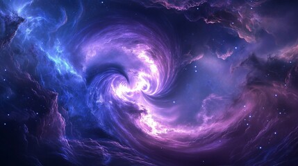 Wall Mural - swirling lights and ethereal shapes, embodying the celestial beauty of a starry night