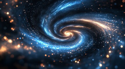 Wall Mural - swirling lights and ethereal shapes, embodying the celestial beauty of a starry night