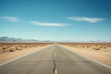 Wall Mural - Country long road outdoors horizon highway.