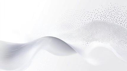 Abstract White Wave Pattern