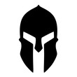 © Sakiman - Spartan Helmet Silhouette. Vector image