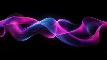 Poster - Colorful Abstract Light Waves