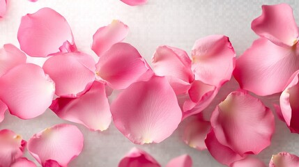 Wall Mural - Pink Rose Petals Background