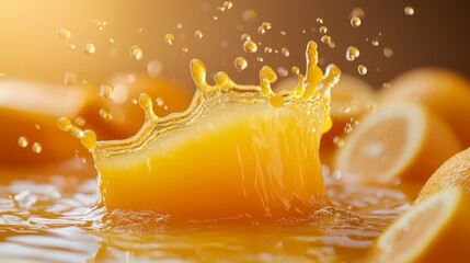 Canvas Print - Orange Juice Splash