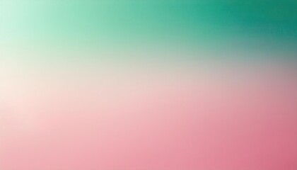 Wall Mural - gentle pastel gradient texture background with soft pink to green fade and fine grain pattern. perfe