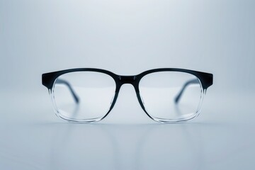 Canvas Print - A pair of glasses resting on a flat surface