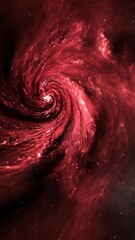Wall Mural - spiraling red galaxy showcases its beauty in the vast expanse of space, surrounded by a cosmic backd