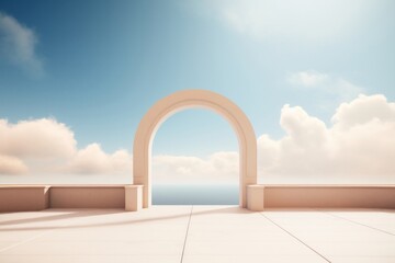 Canvas Print - Arch sky architecture outdoors.