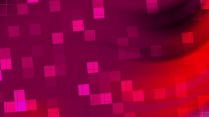 Wall Mural - Abstract red and pink gradient background with overlapping square shapes.